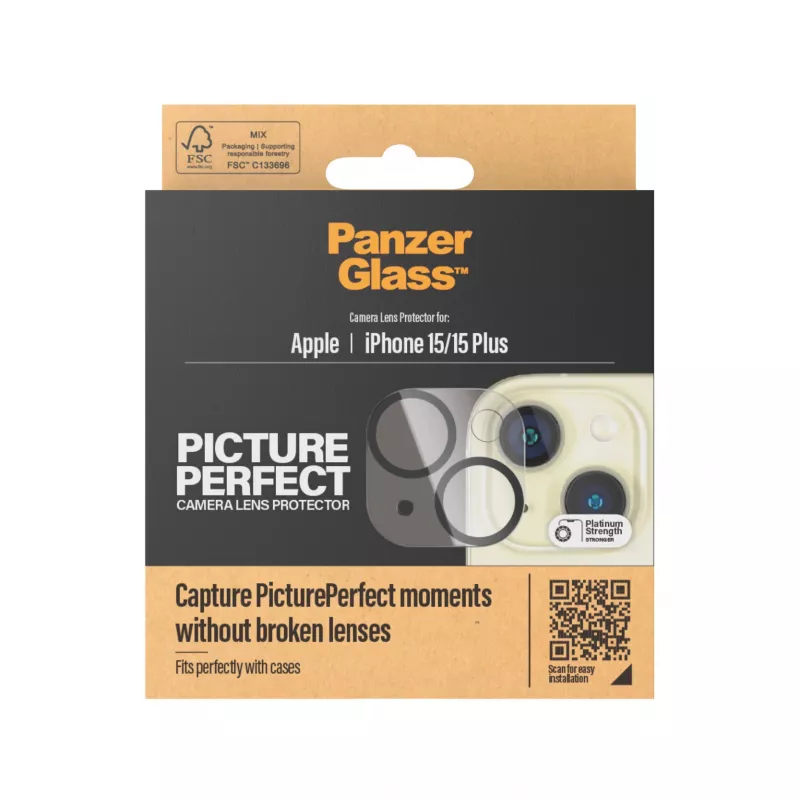 PanzerGlass ® PicturePerfect protezione lenti fotocamera iPhone 15 | 15 Plus