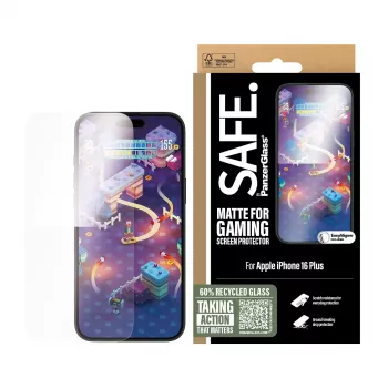 PanzerGlass SAFE. by ® pellicola protettiva display Gaming iPhone 16 Plus | 15 Plus | Ultra-Wide Fit
