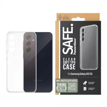 PanzerGlass SAFE. by ® custodia TPU Samsung Galaxy A55 5G | trasparente