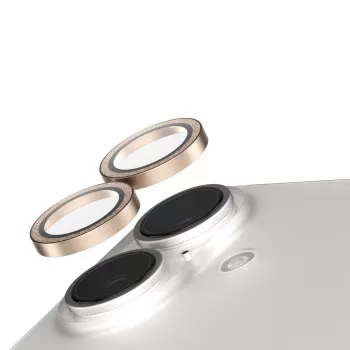 PanzerGlass SAFE. by ® protezione obiettivo fotocamera Glitter Gold iPhone 16 | 16 Plus