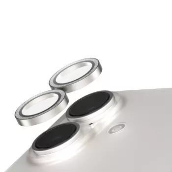 Protezione obiettivo fotocamera PanzerGlass SAFE. by Glitter Silver iPhone '24 6,1 pollici | 6,7 pollici