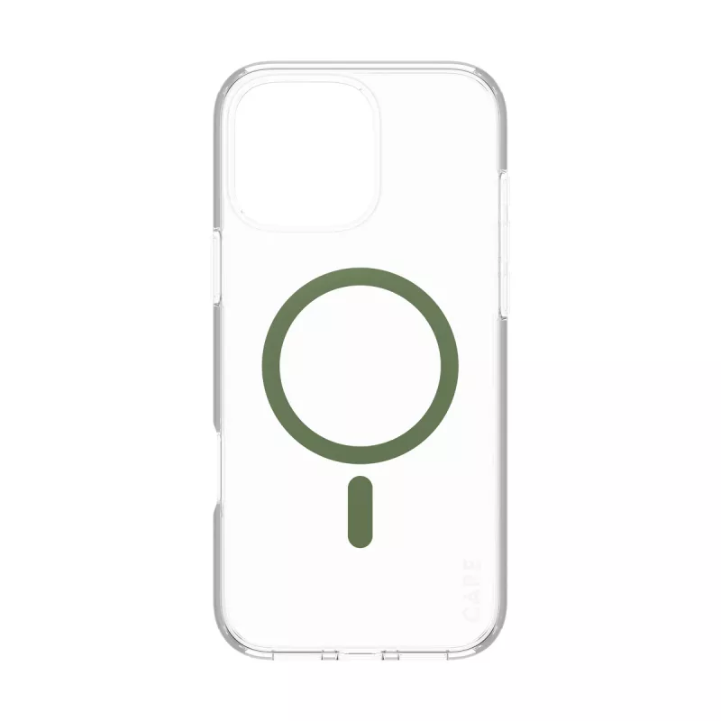 PanzerGlass CARE™ by ® Urban Combat Case trasparente con MagSafe verde per iPhone 16 Pro Max