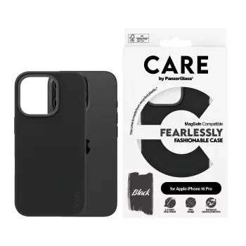 PanzerGlass CARE™ by ® Case nero con MagSafe iPhone 16 Pro
