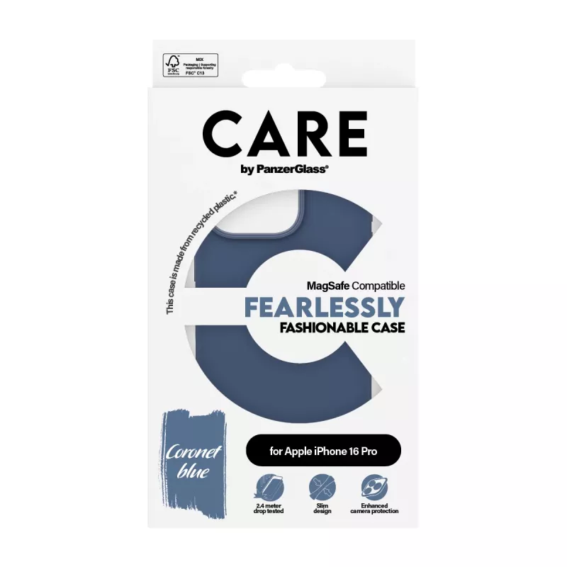 PanzerGlass CARE™ by ® Case blu con MagSafe iPhone 16 Pro