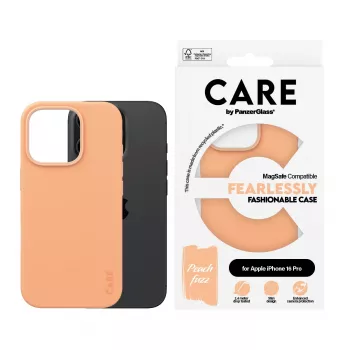 PanzerGlass CARE™ by ® Case Peachy con MagSafe iPhone 16 Pro