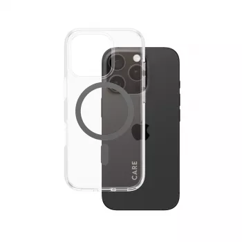 PanzerGlass CARE™ by ® Urban Combat Case trasparente con MagSafe nero iPhone 16 Pro