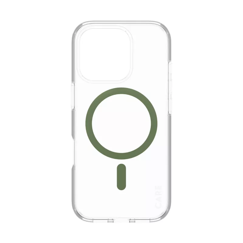 PanzerGlass CARE™ by ® Urban Combat cover trasparente con MagSafe verde iPhone 16 Pro