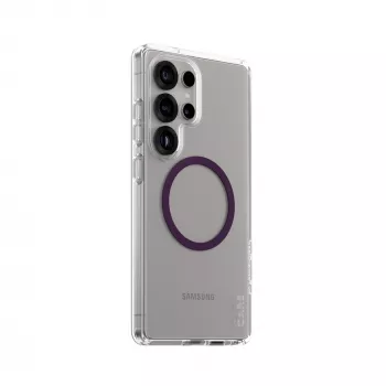 PanzerGlass CARE™ by ® Urban Combat cover trasparente con viola prugna compatibile Qi Samsung Galaxy S25 Ultra