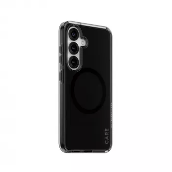 PanzerGlass CARE™ by ® Urban Combat case Smokey w. nero compatibile Qi Samsung Galaxy S25