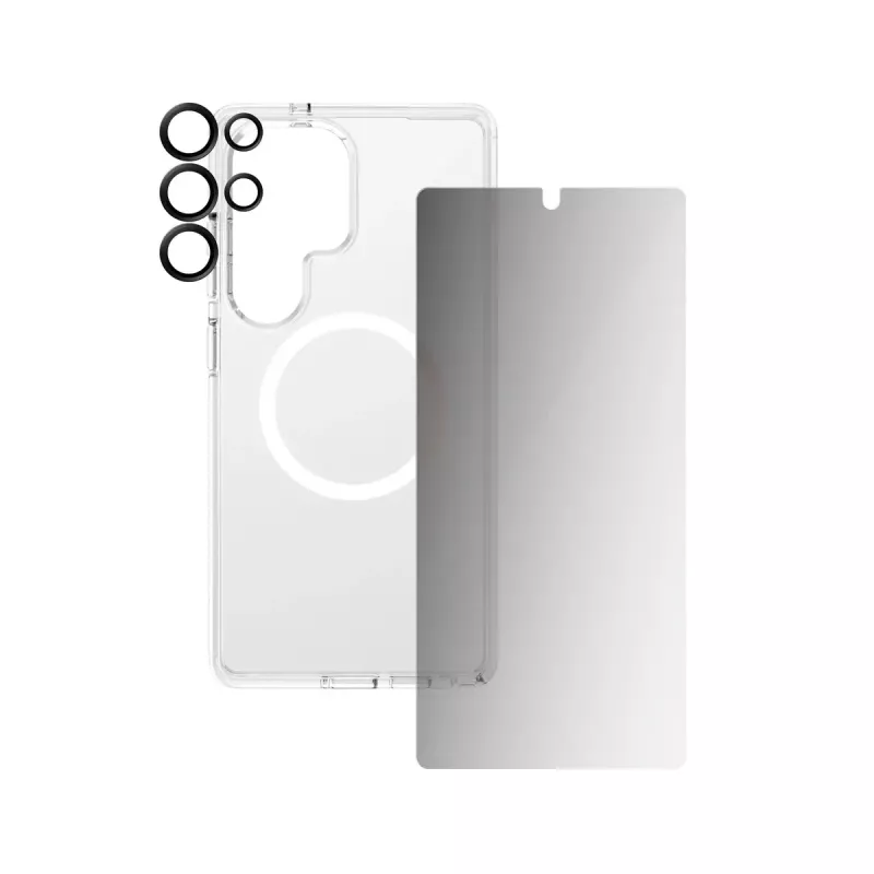 PanzerGlass CARE by ® Flagship bundle 3-in-1 privacy Samsung Galaxy S25 Ultra antigraffio antiurto
