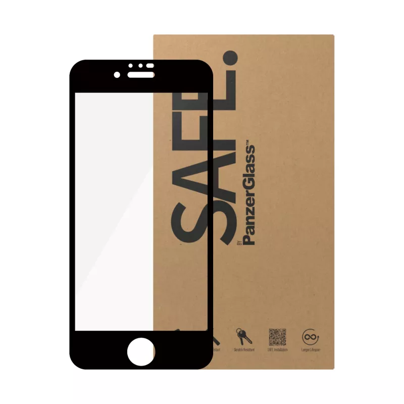 PanzerGlass SAFE. by ® pellicola protettiva display iPhone 6 | 6s | 7 | 8 | SE (2020, 2022) | Ultra-Wide Fit | BULK
