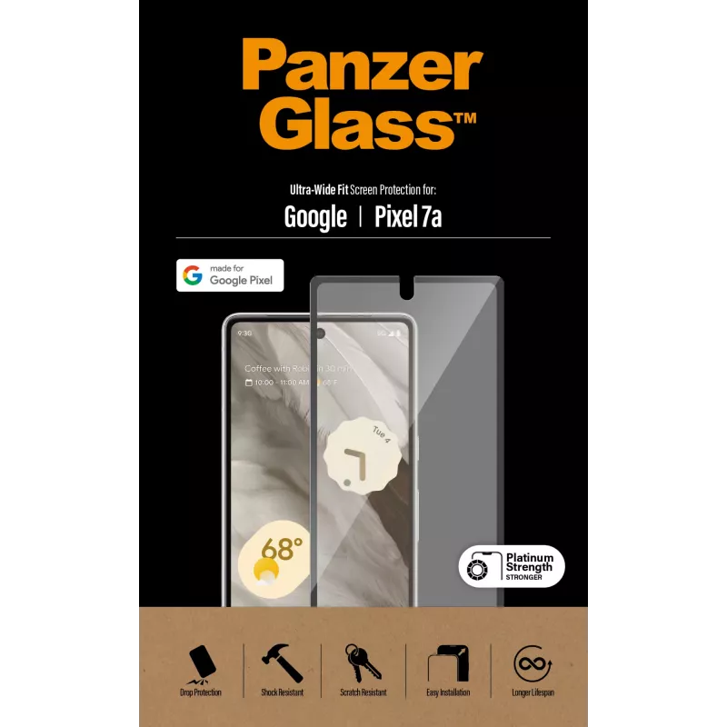 PanzerGlass® protezione display Google Pixel 7a | Ultra Wide Fit