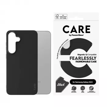PanzerGlass CARE™ by ® case nero con compatibilità Qi Samsung Galaxy S25+