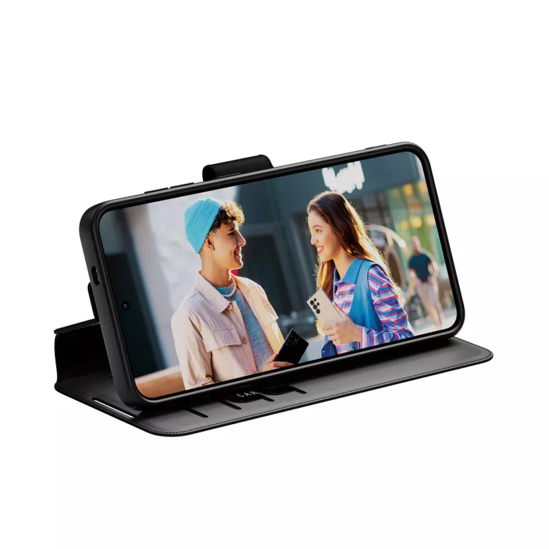 Wallet Case PanzerGlass Samsung Galaxy S25 trasparente con kickstand