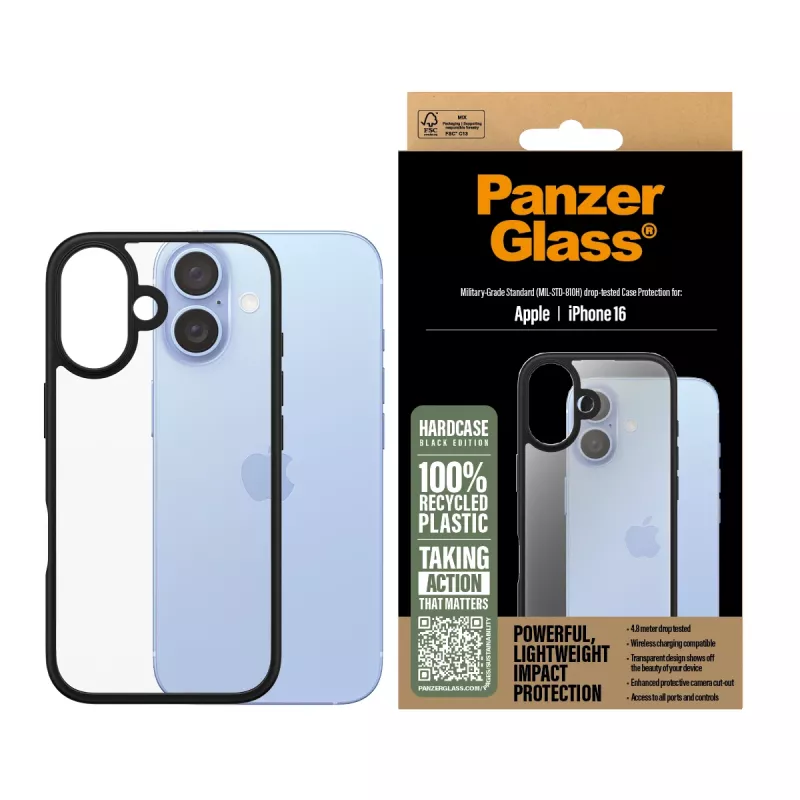 PanzerGlass ® HardCase trasparente iPhone 16