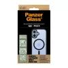 PanzerGlass ® HardCase trasparente con cornice MagSafe nera per iPhone 16