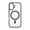 PanzerGlass ® HardCase trasparente con cornice MagSafe nera per iPhone 16