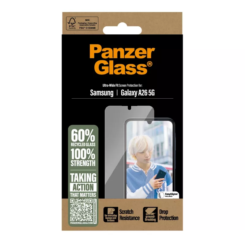 PanzerGlass® pellicola protettiva display Samsung Galaxy A26 5G | Ultra-Wide Fit