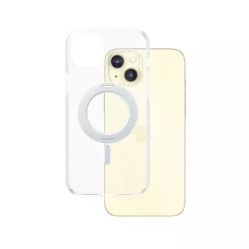 PanzerGlass CARE by ® Feature case trasparente con kickstand argento e MagSafe iPhone 15 Plus