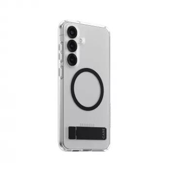 PanzerGlass CARE™ by ® cover trasparente con supporto nero e compatibile Qi Samsung Galaxy S25+