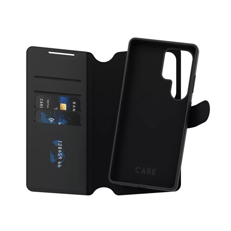 PanzerGlass CARE™ by ® Tango 2-in-1 Wallet Case con compatibilità Qi per Samsung Galaxy S25 Ultra