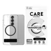 PanzerGlass CARE™ by ® cover trasparente con kickstand nero e compatibile Qi Samsung Galaxy S25