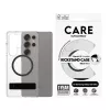 “PanzerGlass CARE™” by ”®” cover trasparente con supporto nero e compatibile Qi “Samsung Galaxy S25 Ultra”