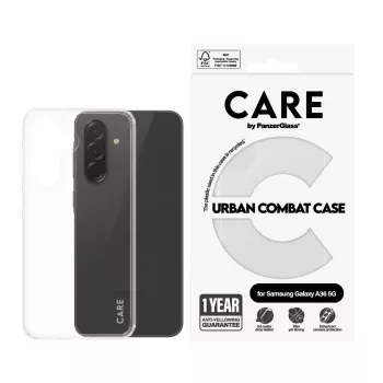 PanzerGlass CARE Flagship custodia con cornice trasparente per Samsung Galaxy A36 5G, trasparente, CRRFUBCG38083
