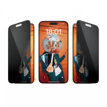 PanzerGlass ® Protezione schermo privacy iPhone 15 Plus | Ultra-Wide Fit