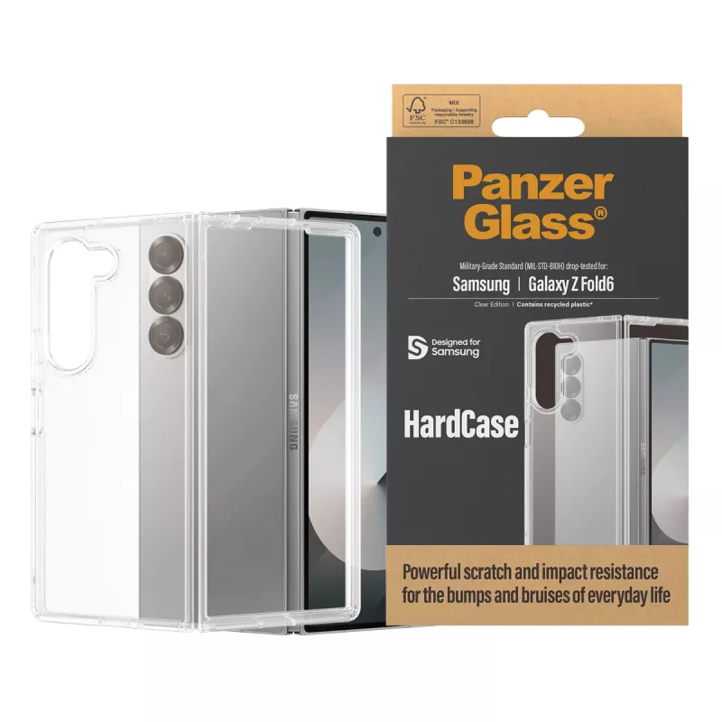 PanzerGlass ® HardCase trasparente Samsung Galaxy Z Fold6, custodia, Samsung, Samsung - Galaxy Z Fold6, trasparente