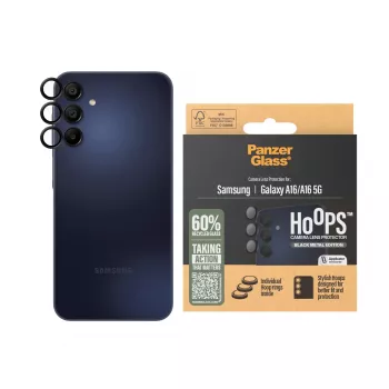 PanzerGlass ® Hoops® Protezione lenti fotocamera nero Samsung Galaxy A16 | A16 5G