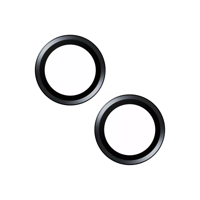 PanzerGlass ® Hoops® Vetro protezione obiettivo fotocamera nero iPhone 15 | 15 Plus