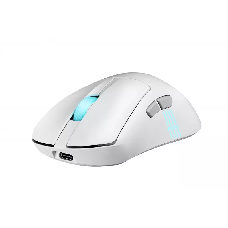 ASUS ROG Keris II Origin WHT Mouse Gaming per destrorsi RF Wireless + Bluetooth + USB Type-A ottico 42000 DPI