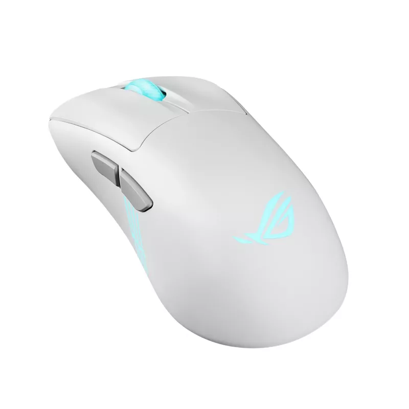 ASUS ROG Keris II Origin WHT Mouse Gaming per destrorsi RF Wireless + Bluetooth + USB Type-A ottico 42000 DPI
