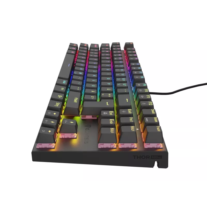 GENESIS NKG-1886 Tastiera Gaming USB QWERTZ tedesco nero