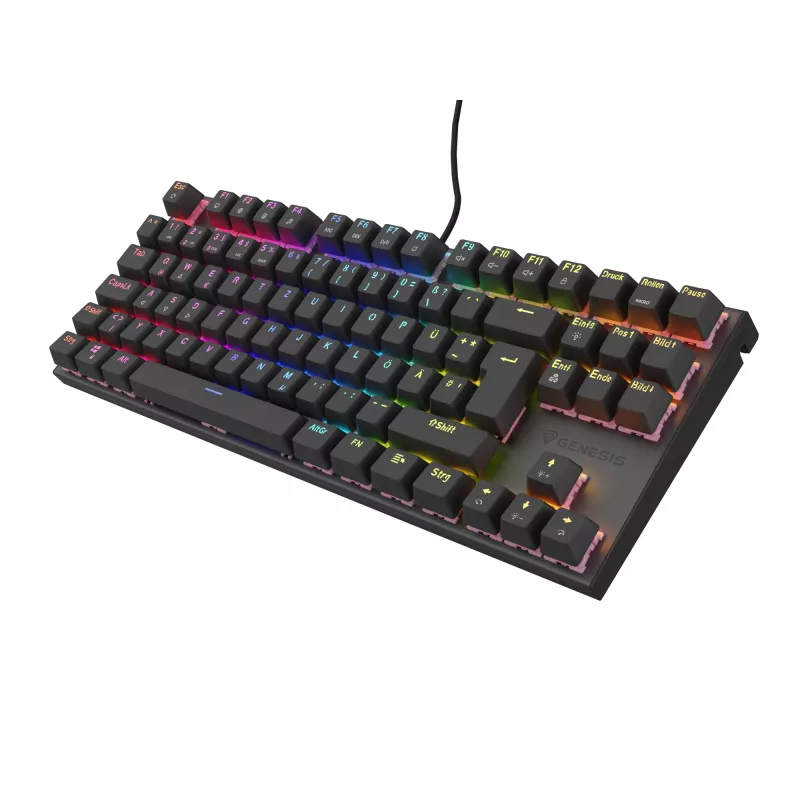 GENESIS NKG-1886 Tastiera Gaming USB QWERTZ tedesco nero