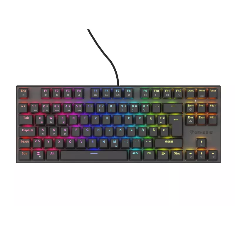 GENESIS NKG-1886 Tastiera Gaming USB QWERTZ tedesco nero