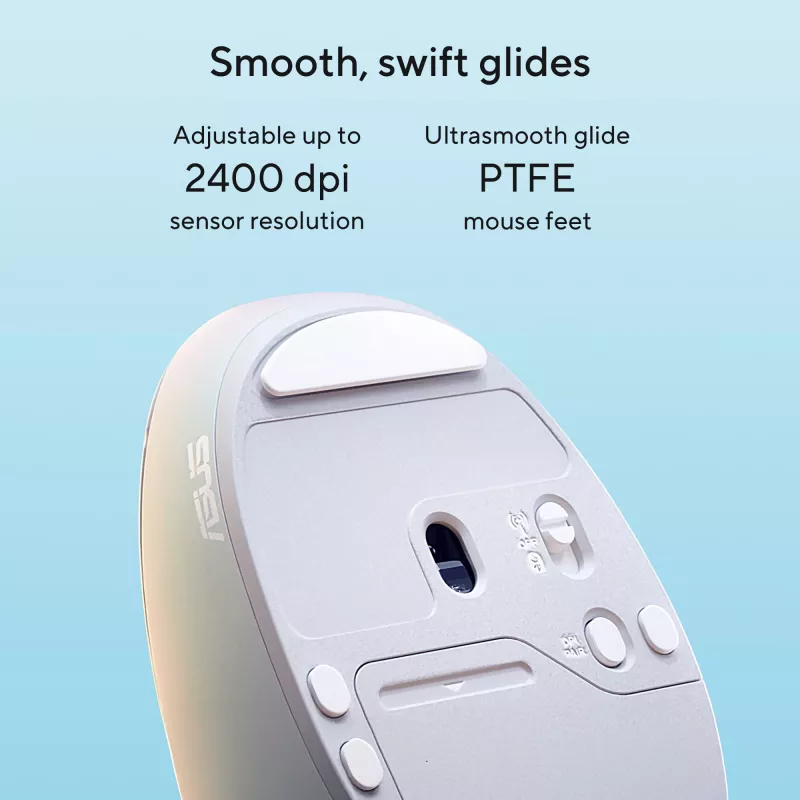 ASUS Fragrance MD101 mouse home ambidestro RF wireless + Bluetooth ottico 2400 DPI