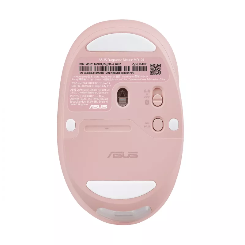 ASUS Fragrance MD101 mouse home ambidestro RF wireless + Bluetooth ottico 2400 DPI