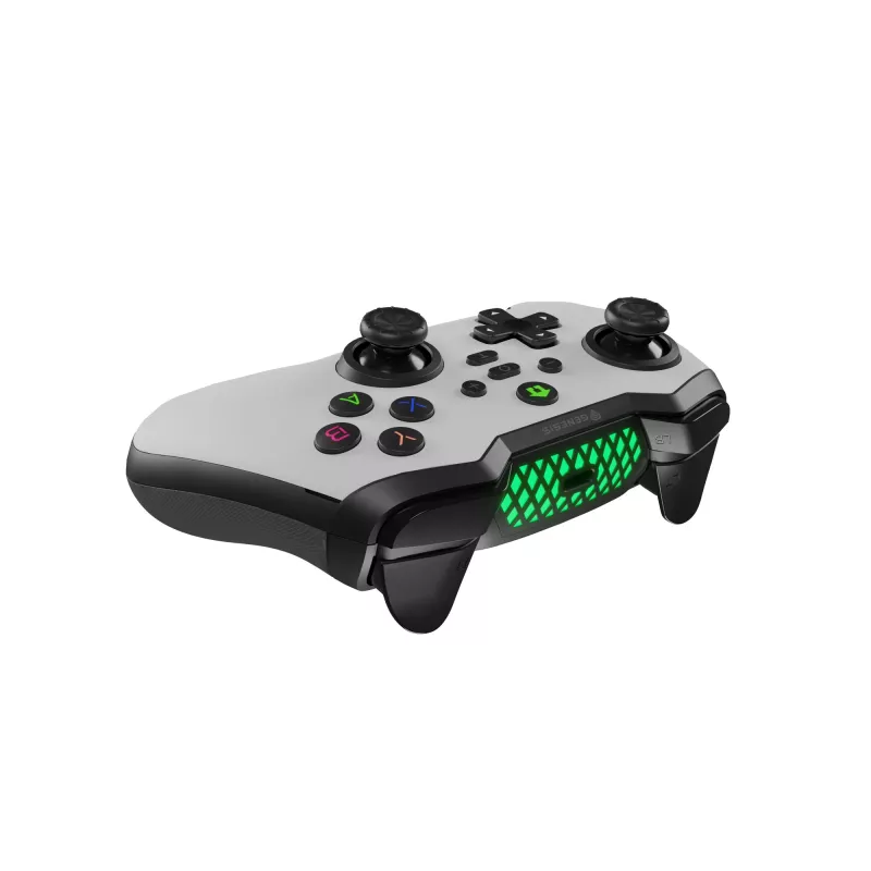 GENESIS Mangan 400 gamepad Bluetooth bianco analogico / digitale Android, MAC, Nintendo Switch, PC, iOS