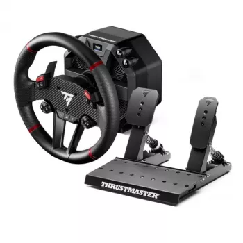Thrustmaster T598 nero, rosso USB volante + pedali analogico / digitale PC, PlayStation 4, PlayStation 5