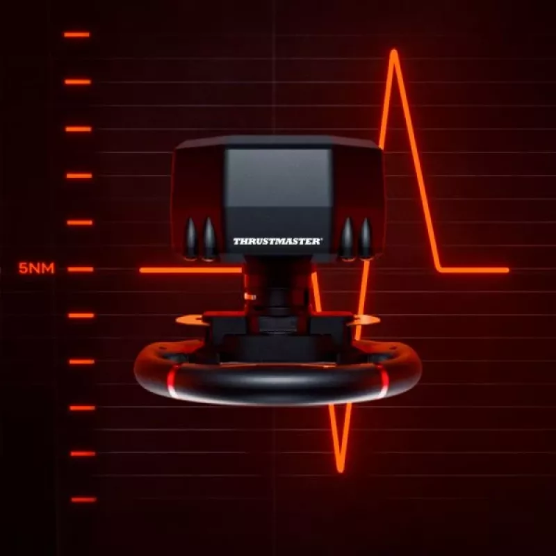Thrustmaster T598 nero, rosso USB volante + pedali analogico / digitale PC, PlayStation 4, PlayStation 5