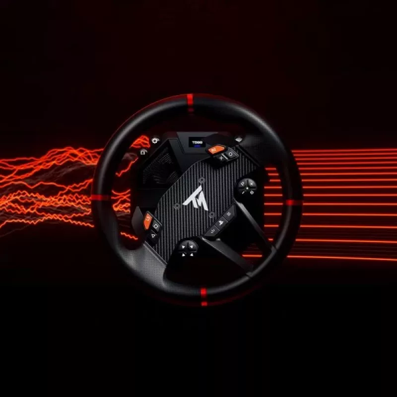 Thrustmaster T598 nero, rosso USB volante + pedali analogico / digitale PC, PlayStation 4, PlayStation 5