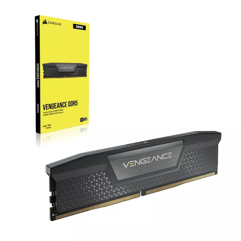 DIMM 192 GB DDR5-5200 (4x 48 GB) Quad-Kit, memoria per computer nera, CMK192GX5M4B5200C38, Vengeance DDR5, INTEL XMP