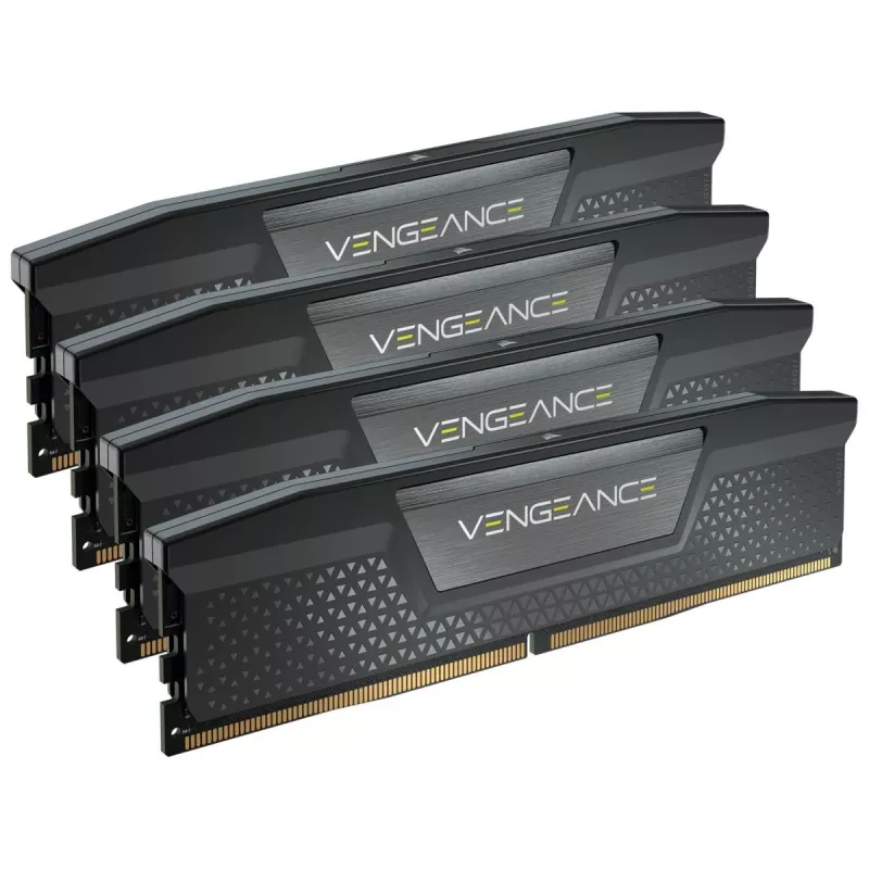 DIMM 192 GB DDR5-5200 (4x 48 GB) Quad-Kit, memoria per computer nera, CMK192GX5M4B5200C38, Vengeance DDR5, INTEL XMP