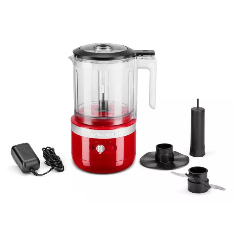 Tritatutto elettrico KitchenAid 5KFCB519EER 1,19 l 24 W trasparente rosso