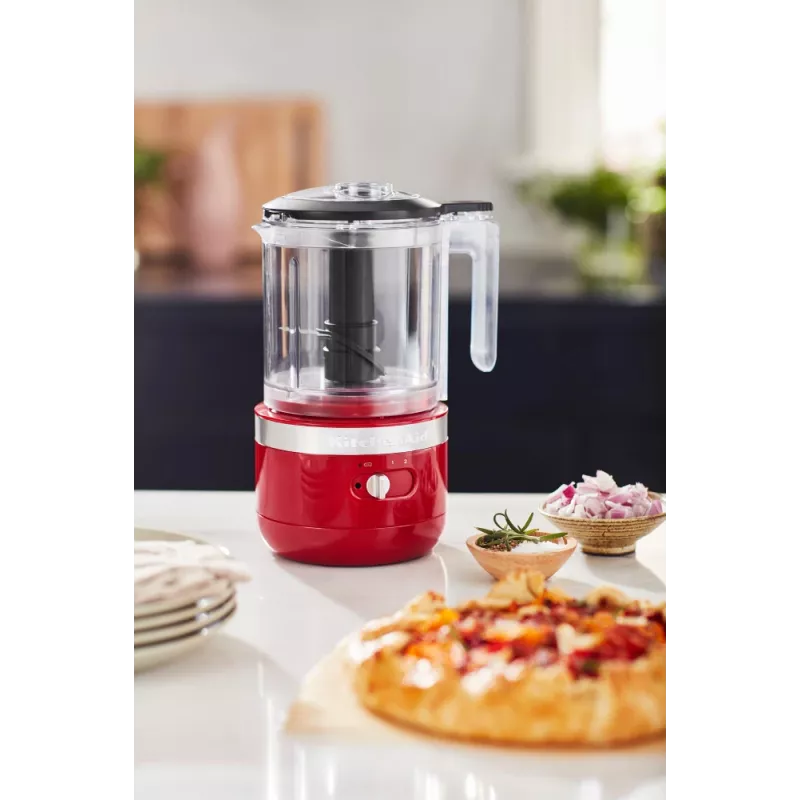 Tritatutto elettrico KitchenAid 5KFCB519EER 1,19 l 24 W trasparente rosso