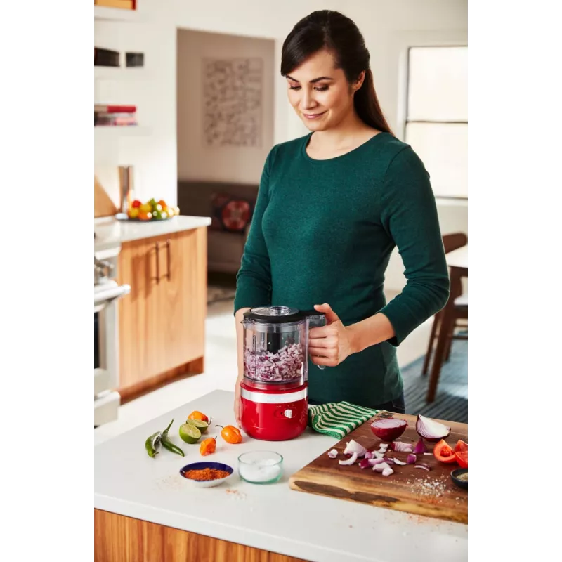 Tritatutto elettrico KitchenAid 5KFCB519EER 1,19 l 24 W trasparente rosso