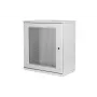 DIGITUS armadio a parete 12U, SOHO, non montato 595x540x400 mm, porta anteriore perforata, grigio