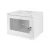 DIGITUS armadio a parete 7U SOHO non montato 370x540x400 mm porta anteriore perforata grigio